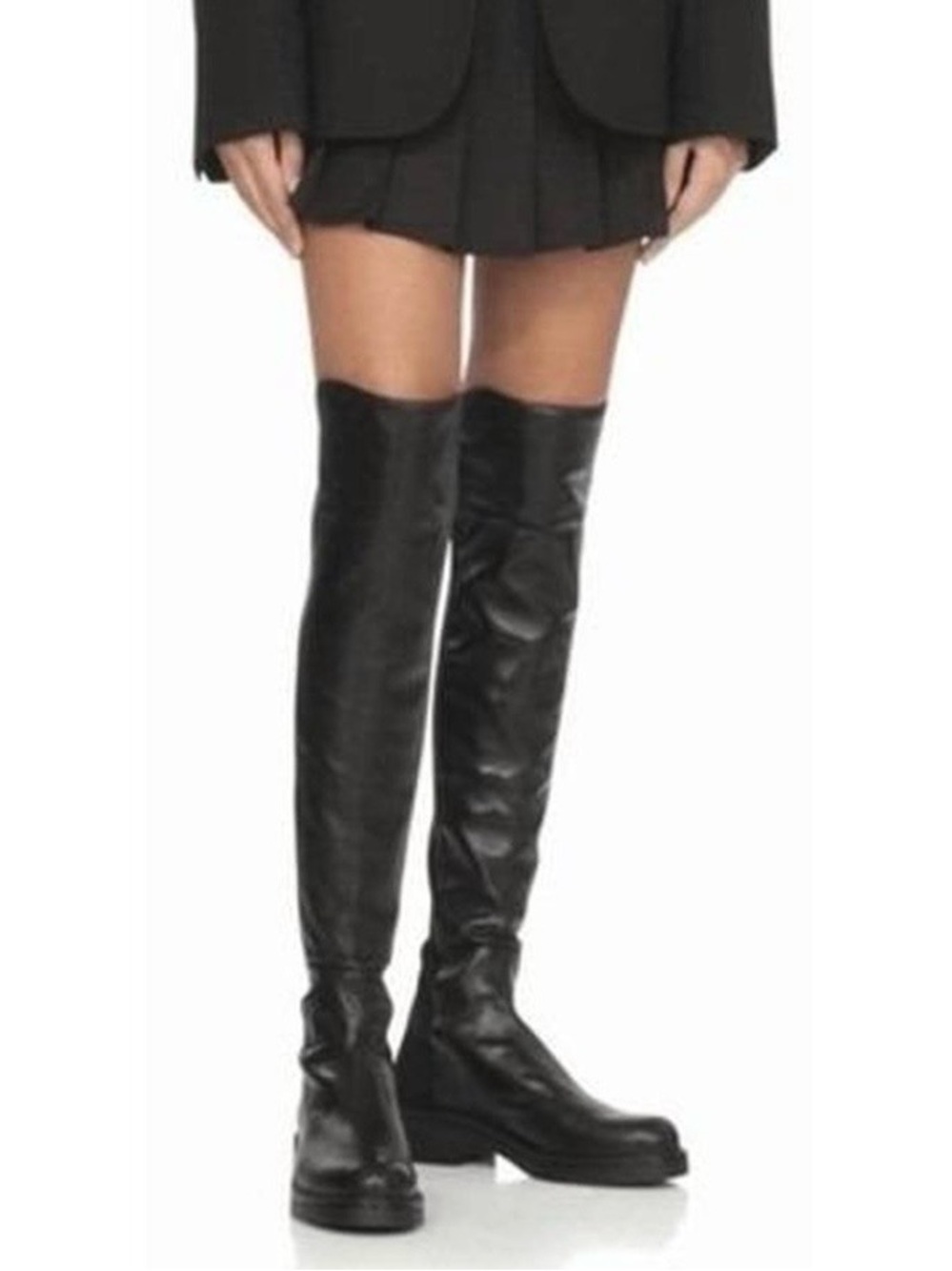 Stuart Weitzman Black 5050 Over-the-Knee Leather Boots Sz. 7